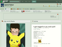 Tablet Screenshot of hybrid-trainer.deviantart.com