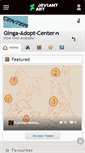 Mobile Screenshot of ginga-adopt-center.deviantart.com
