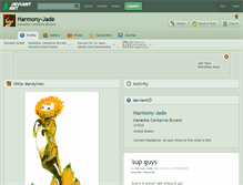 Tablet Screenshot of harmony-jade.deviantart.com