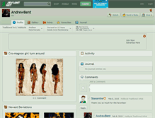 Tablet Screenshot of andrewbent.deviantart.com