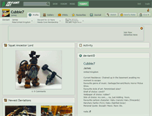 Tablet Screenshot of cubbie7.deviantart.com