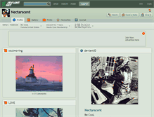 Tablet Screenshot of nectarscent.deviantart.com