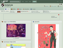 Tablet Screenshot of nuclearloop.deviantart.com