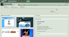 Desktop Screenshot of cutie-fasnootie.deviantart.com