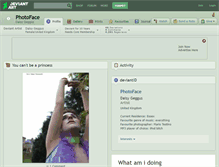 Tablet Screenshot of photoface.deviantart.com