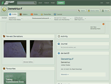 Tablet Screenshot of demetrius-f.deviantart.com