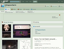 Tablet Screenshot of imthegreenfaerie.deviantart.com