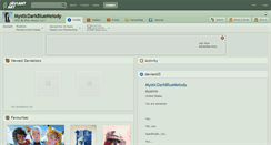 Desktop Screenshot of mysticdarkbluemelody.deviantart.com