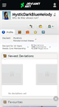 Mobile Screenshot of mysticdarkbluemelody.deviantart.com