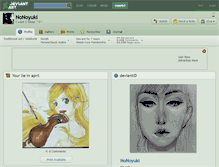 Tablet Screenshot of nonoyuki.deviantart.com