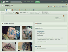Tablet Screenshot of iniquity505.deviantart.com