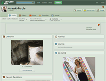 Tablet Screenshot of murasaki-purple.deviantart.com