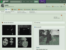 Tablet Screenshot of lysra.deviantart.com