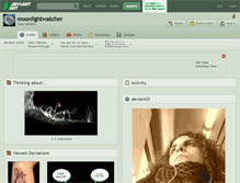 Tablet Screenshot of moonlightwatcher.deviantart.com