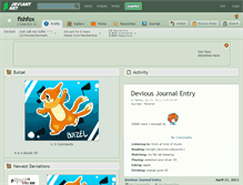 Tablet Screenshot of fishfox.deviantart.com