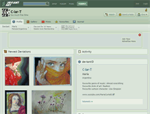 Tablet Screenshot of c-lar-t.deviantart.com
