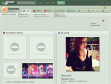 Tablet Screenshot of glasmond.deviantart.com