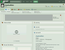 Tablet Screenshot of chaoticaffairs.deviantart.com