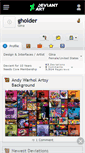 Mobile Screenshot of gholder.deviantart.com
