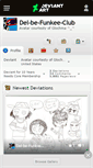 Mobile Screenshot of del-be-funkee-club.deviantart.com