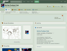 Tablet Screenshot of del-be-funkee-club.deviantart.com