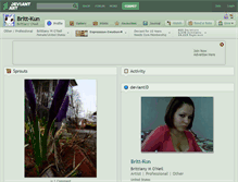 Tablet Screenshot of britt-kun.deviantart.com