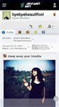 Mobile Screenshot of byebyebeautifool.deviantart.com