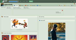 Desktop Screenshot of magnumblade.deviantart.com
