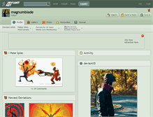 Tablet Screenshot of magnumblade.deviantart.com