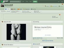 Tablet Screenshot of barracuda68.deviantart.com