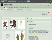 Tablet Screenshot of kibadvahngoth.deviantart.com