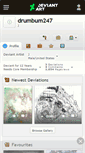 Mobile Screenshot of drumbum247.deviantart.com