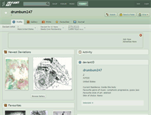 Tablet Screenshot of drumbum247.deviantart.com