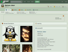 Tablet Screenshot of batman-joker.deviantart.com