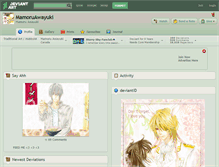 Tablet Screenshot of mamoruawayuki.deviantart.com