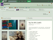 Tablet Screenshot of decoy4444.deviantart.com