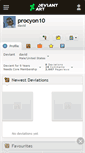 Mobile Screenshot of procyon10.deviantart.com