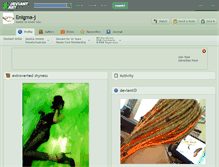 Tablet Screenshot of enigma-j.deviantart.com