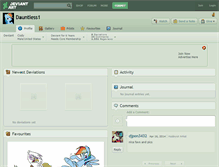 Tablet Screenshot of dauntless1.deviantart.com