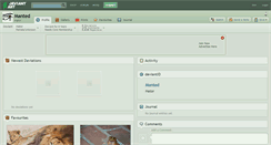 Desktop Screenshot of manted.deviantart.com