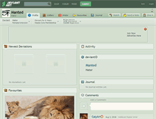 Tablet Screenshot of manted.deviantart.com