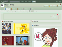 Tablet Screenshot of kitsune-ryune.deviantart.com