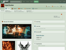 Tablet Screenshot of imperfecsion.deviantart.com