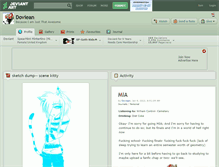 Tablet Screenshot of doviean.deviantart.com