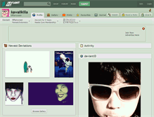 Tablet Screenshot of kawaiikilla.deviantart.com