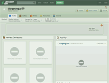 Tablet Screenshot of dungeonguy59.deviantart.com