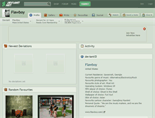 Tablet Screenshot of flawboy.deviantart.com