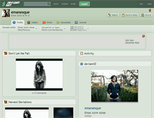 Tablet Screenshot of emanesque.deviantart.com