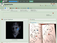 Tablet Screenshot of dhampirsyrine.deviantart.com