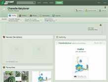 Tablet Screenshot of chanelle-fairylover.deviantart.com